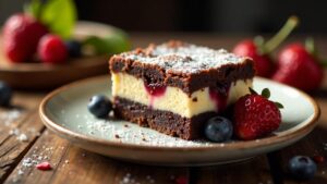 Marmorierte Käsekuchen-Brownies