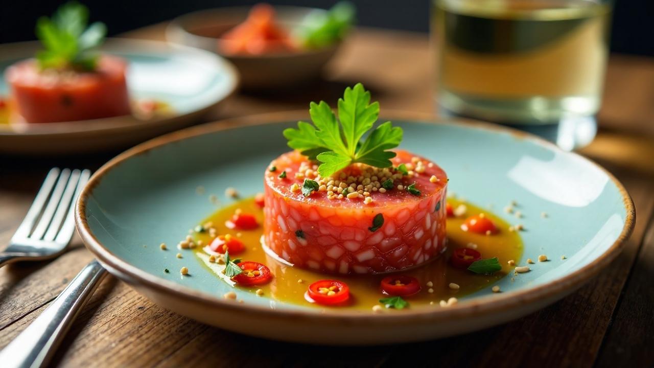 Maroro Tartare (Tatar aus Fliegendem Fisch)