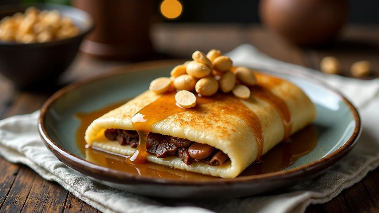 Martabak Manis – Süßer gefüllter Pfannkuchen