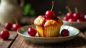 Marzipan-Kirsch-Muffins