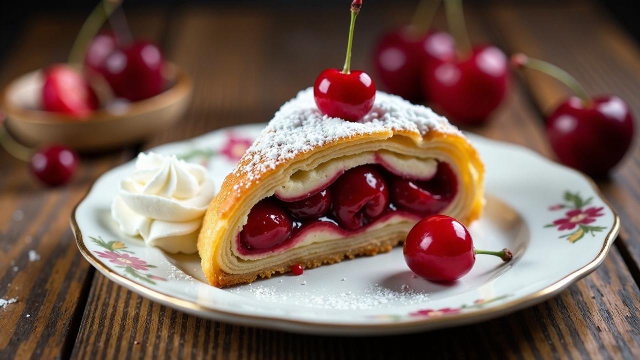 Marzipan-Kirsch-Strudel