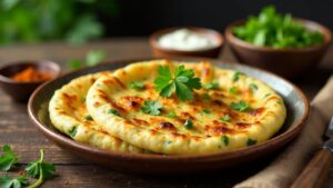 Matar Kulcha – Weiche Fladenbrote mit würzigen Erbsen