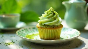 Matcha-Grüntee-Cupcakes