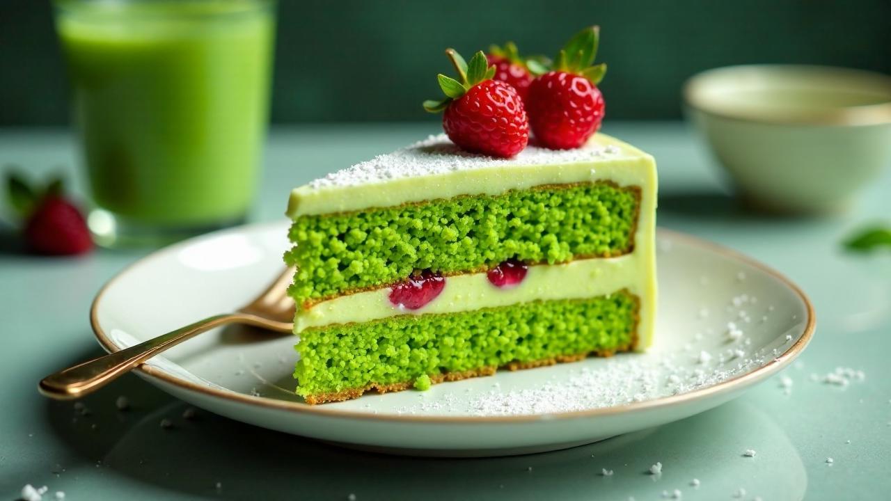 Matcha-Grüntee-Kuchen