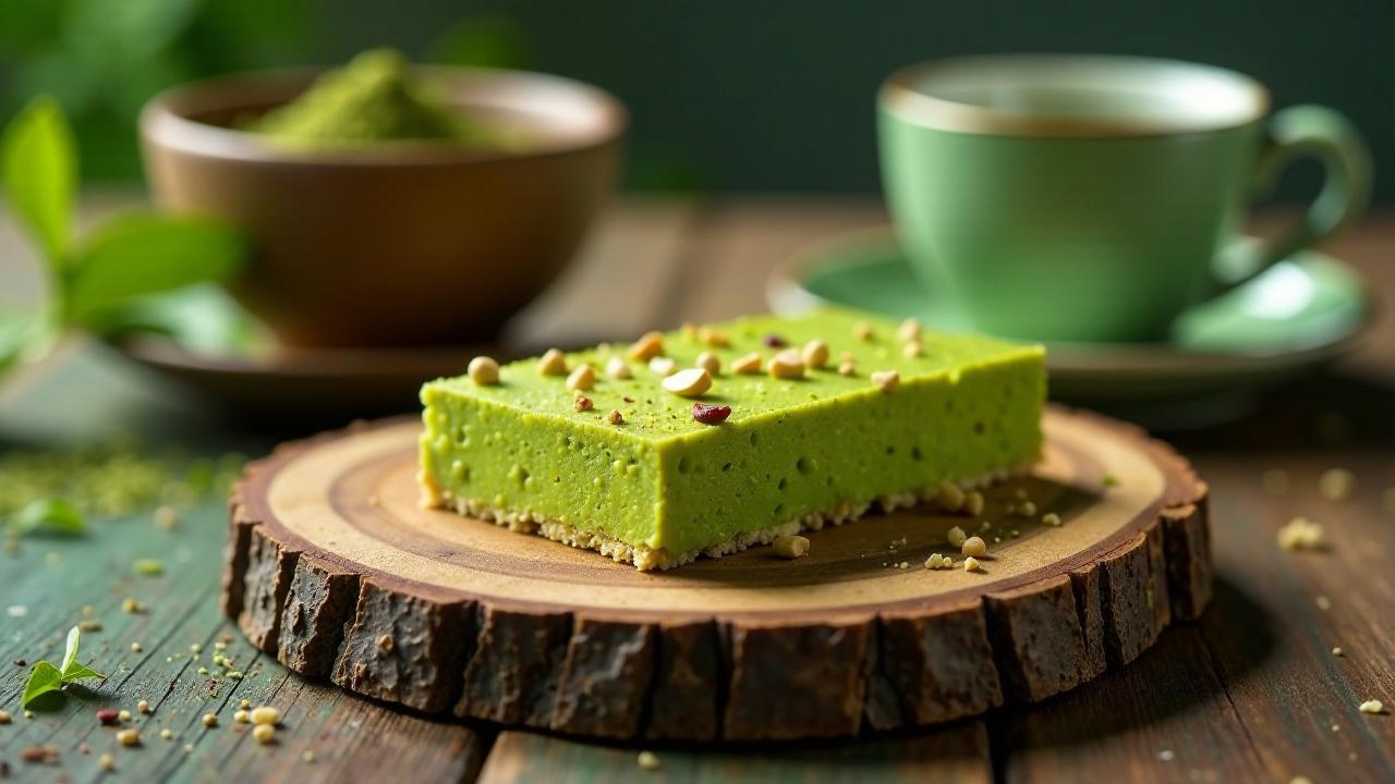 Matcha-Grüntee-Proteinriegel