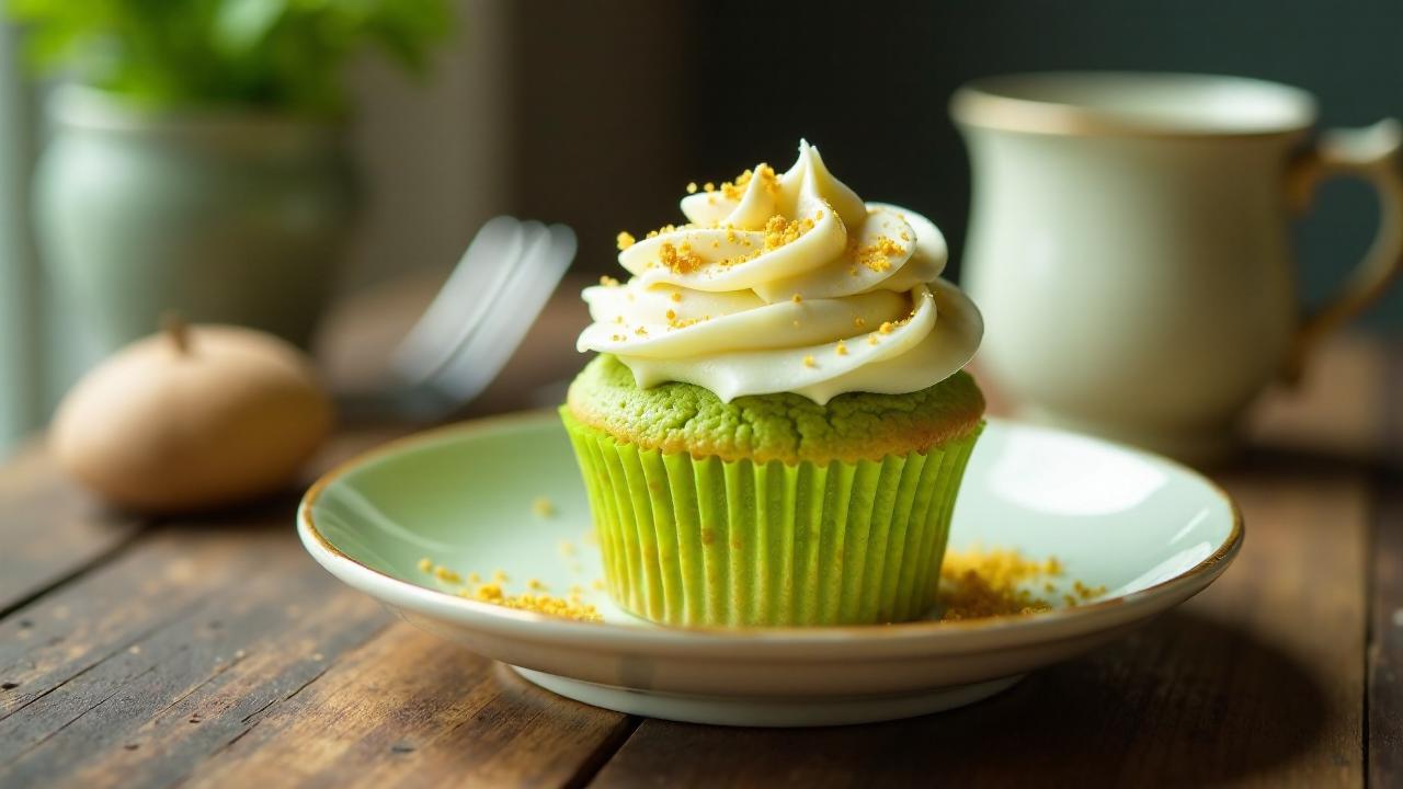 Matcha-Ingwer-Cupcakes