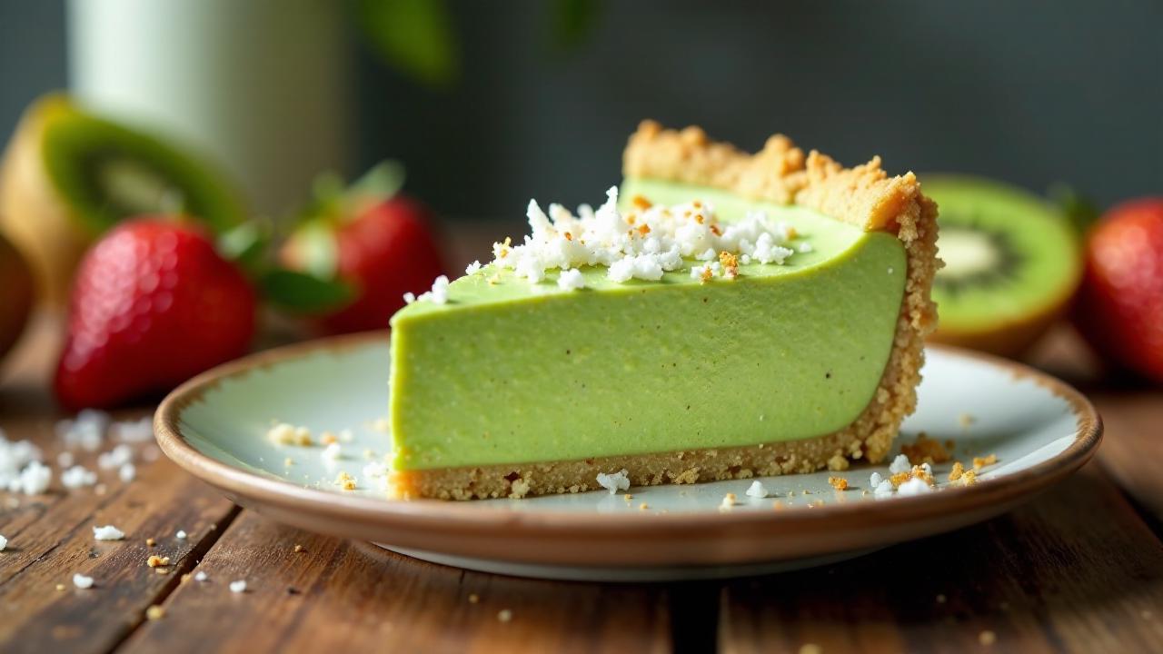 Matcha-Kokos-Creme-Pie