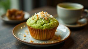 Matcha-Kokos-Muffin-Tops