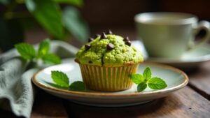 Matcha-Schoko-Muffins