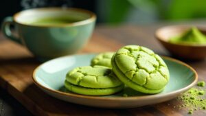 Matcha-Weiße-Schoko-Kekse