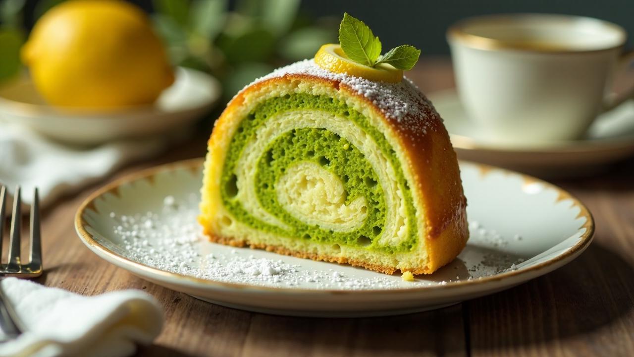 Matcha-Zitrone-Babka