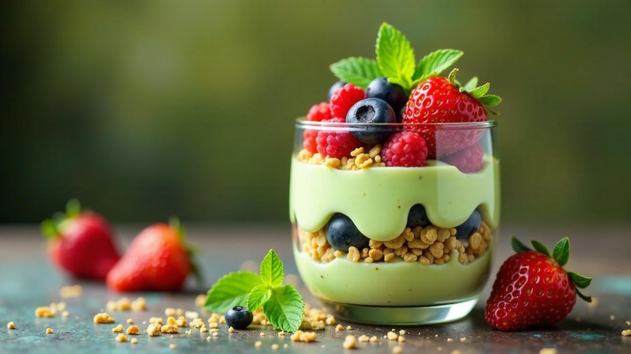 Matcha Parfait: Grüner Tee-Dessert