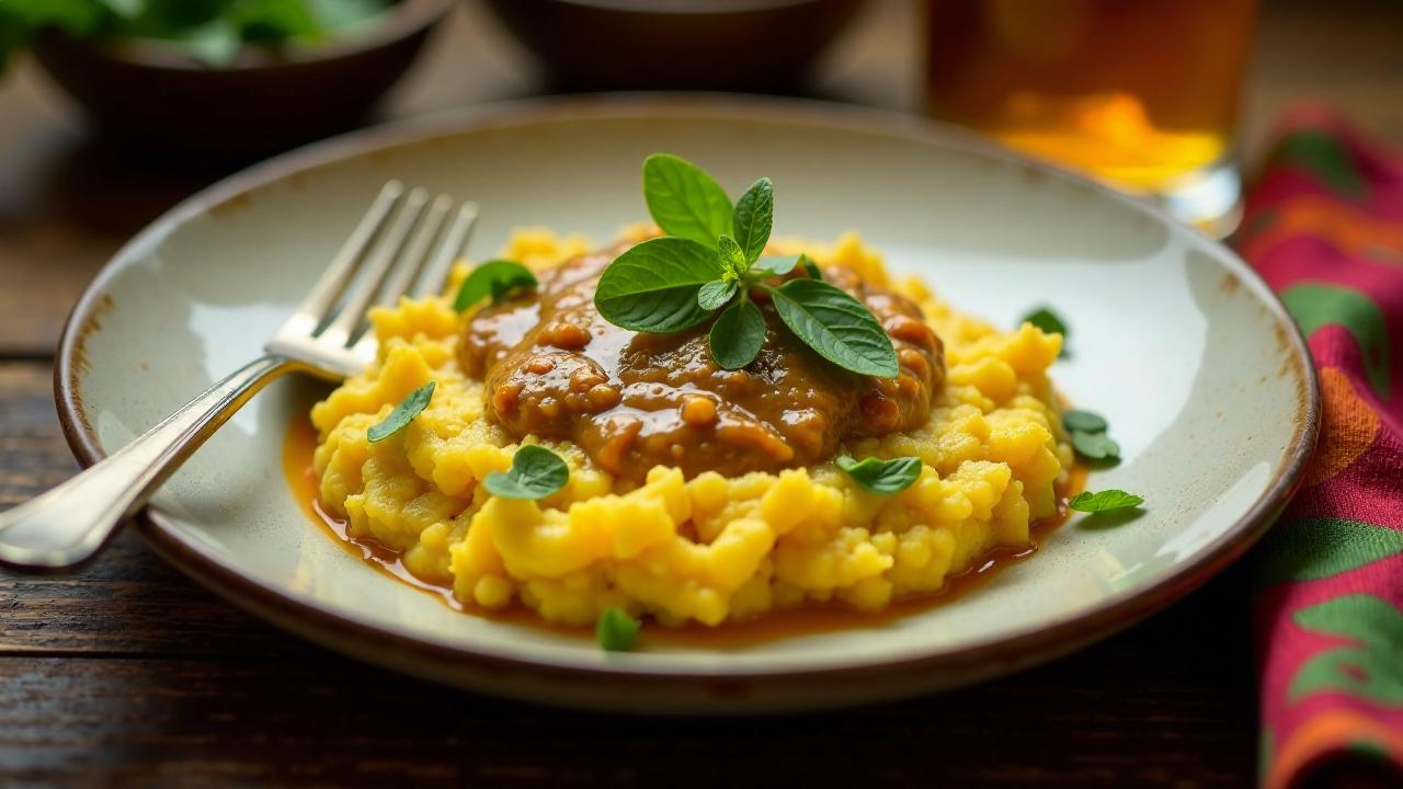 Matoke – Bananenstampf mit Erdnusssoße