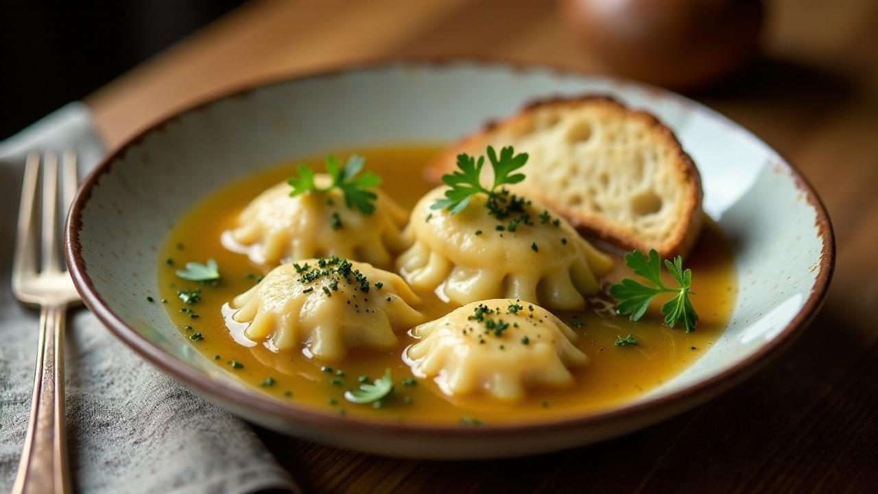 Maultaschen mit Rinderrouladen-Füllung