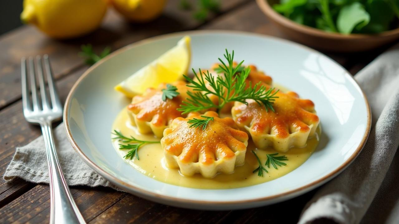 Maultaschen mit Räucherfisch