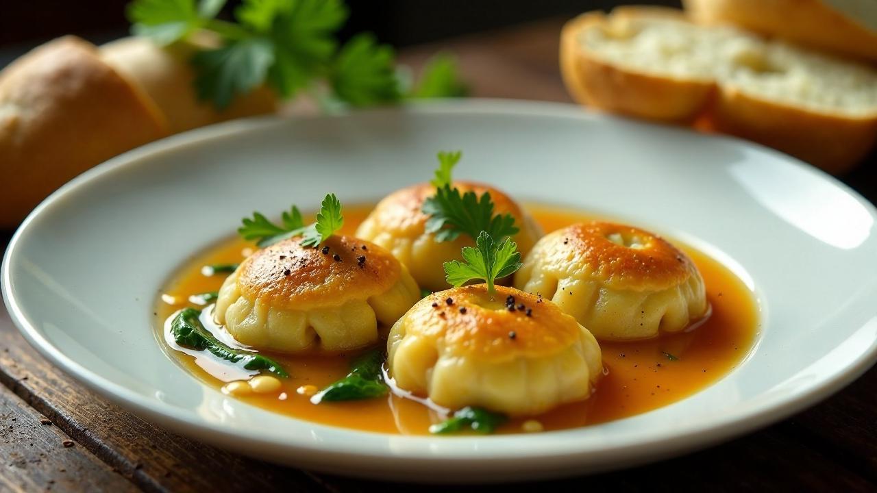 Maultaschen mit Räuchertofu