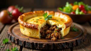 Meat and Potato Pie - Walisische Fleisch-Kartoffel-Torte