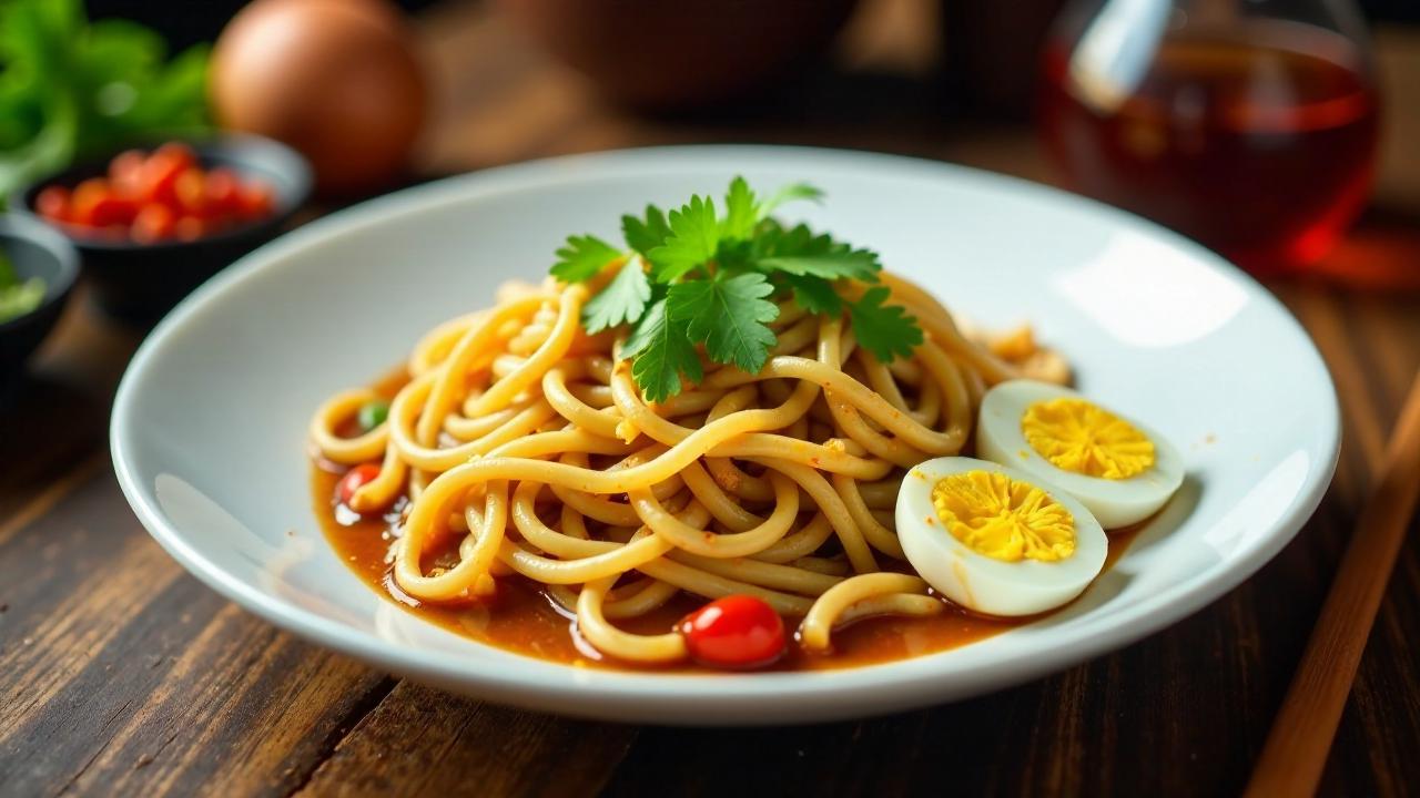 Mee Rebus (Nudelgericht mit dicker Sauce)