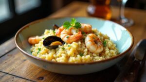 Meeresfrüchte-Risotto aus Palau