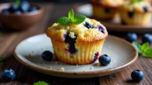 Mehlwurm-Muffins mit Blaubeeren