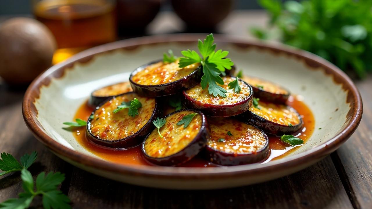 Melanzane in Agrodolce (Süß-saure Auberginen)