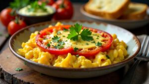 Menemen: Rührei mit Tomaten und Paprika