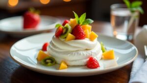 Merengón: Pavlova-Dessert