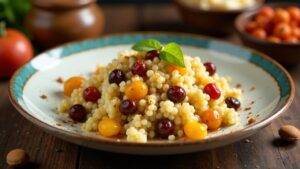 Mesfouf: Süßer Couscous mit Trockenfrüchten