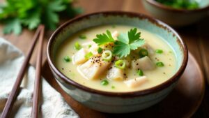 Milkfish Congee - Milchfisch-Reissuppe