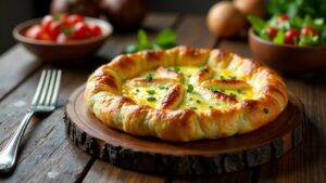 Mingrelian Khachapuri mit extra Käse