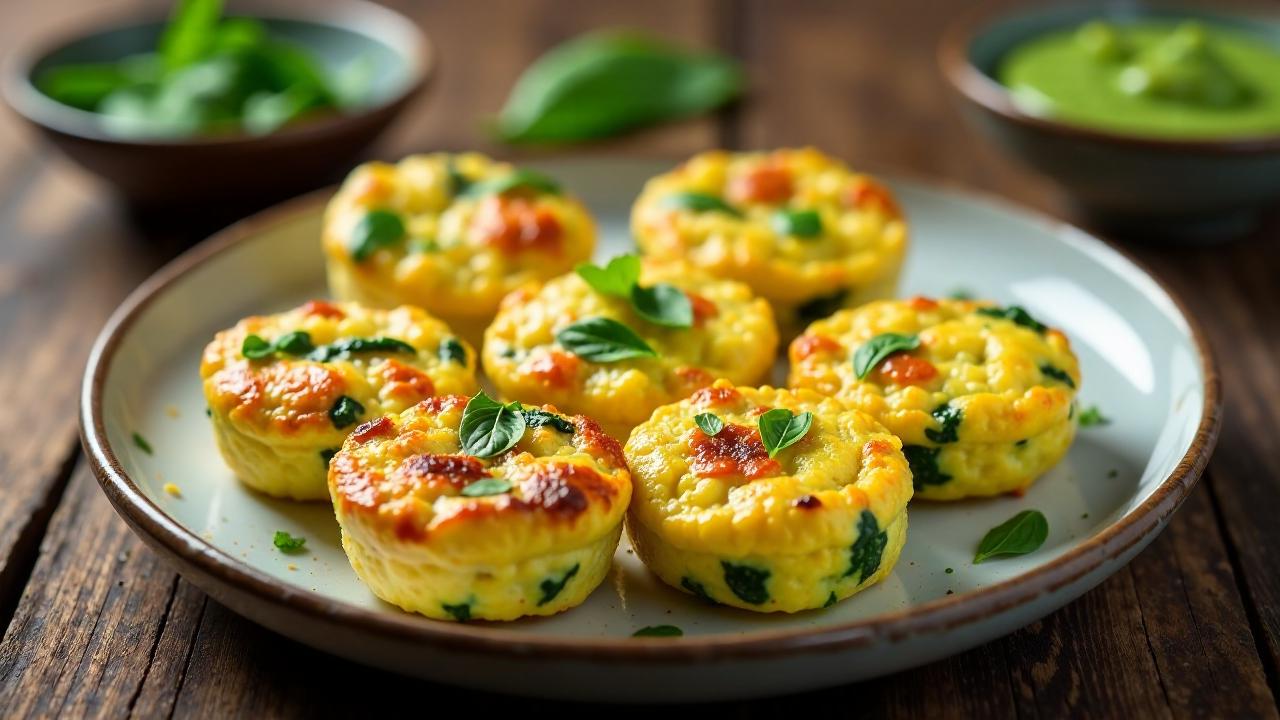 Mini-Frittatas mit Grüner Soße