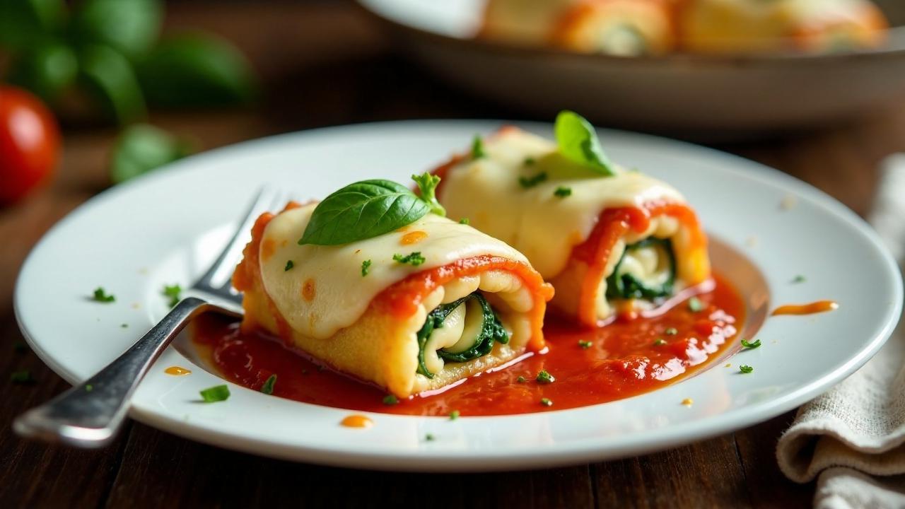 Mini-Lasagne-Rollen