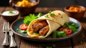 Mogul Seekh Kebab Wrap