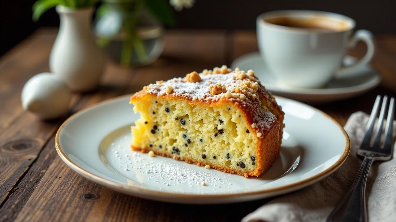 Mohnkuchen mit Streuseln