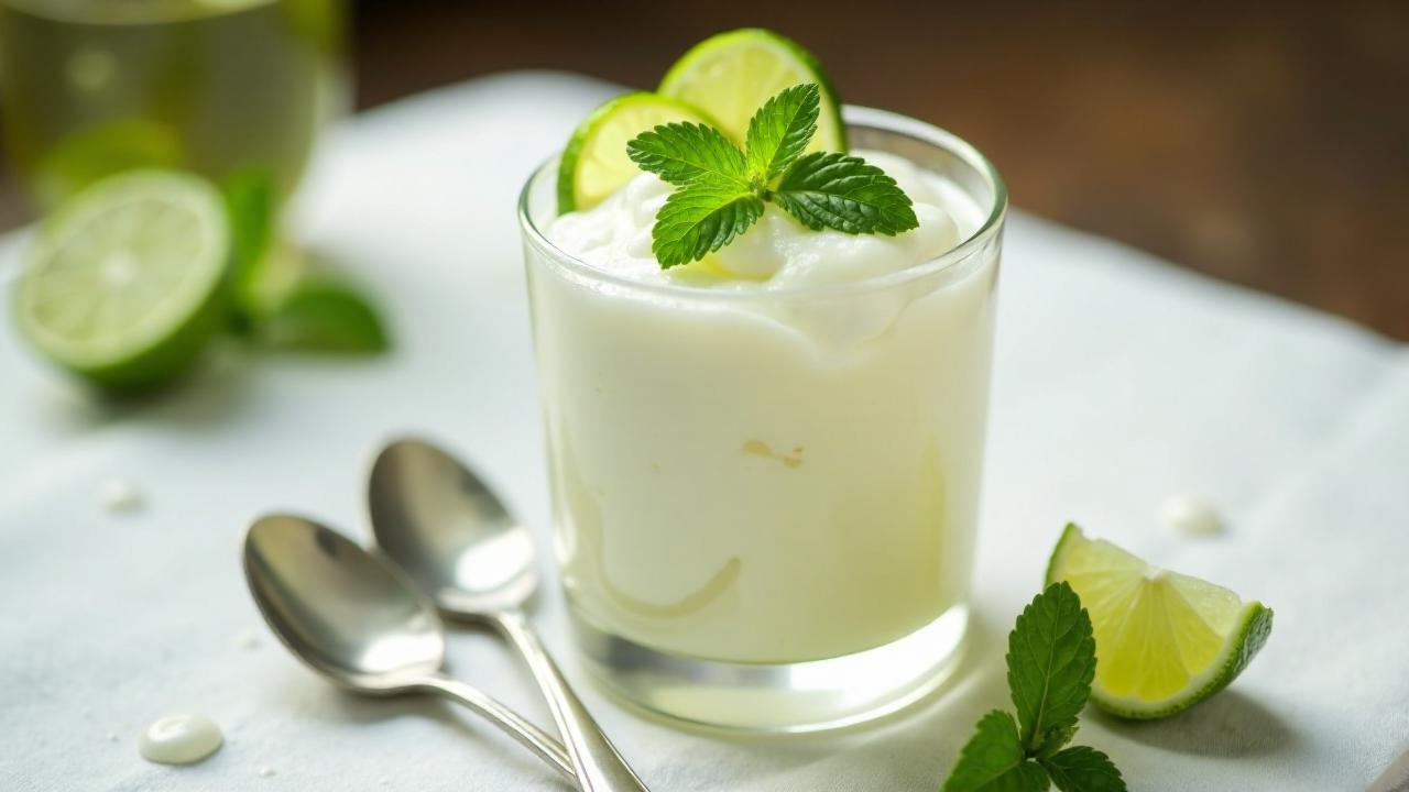 Mojito-Schaum für Sommer-Cocktail