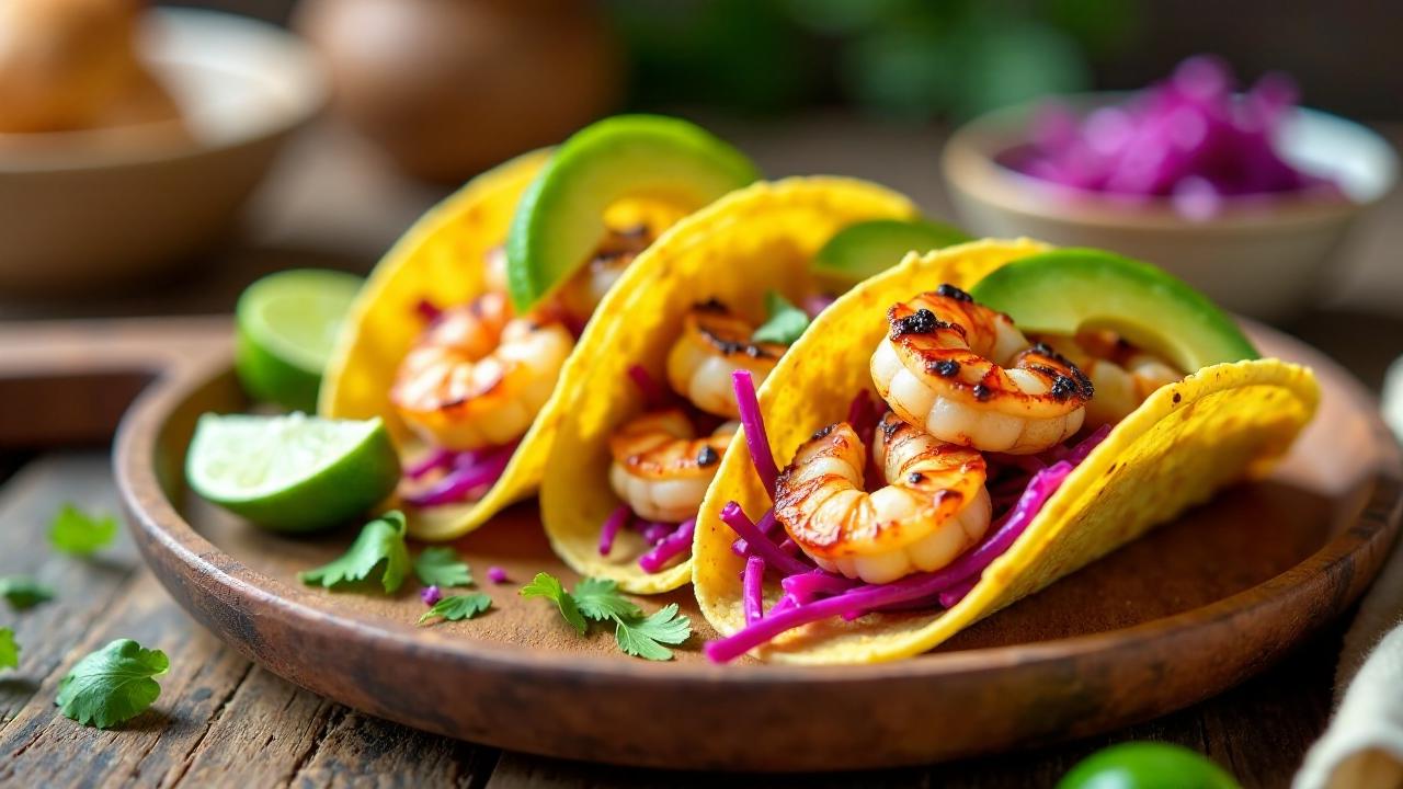 Mojo Shrimp Tacos – Shrimps-Tacos mit Zitrus-Knoblauch-Sauce