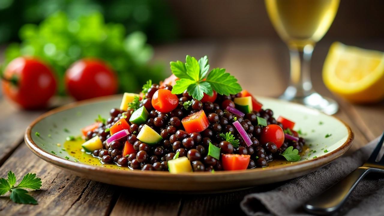 Moungri Salata – Schwarze Linsensalat