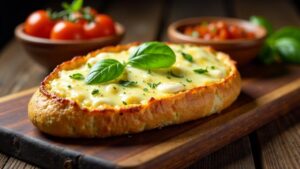 Mozzarella Bread: Mozzarella-Brot