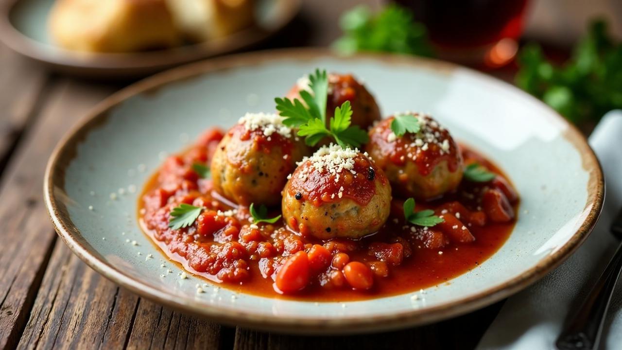 Mėsos Kukuliai - Fleischbällchen in Tomatensoße