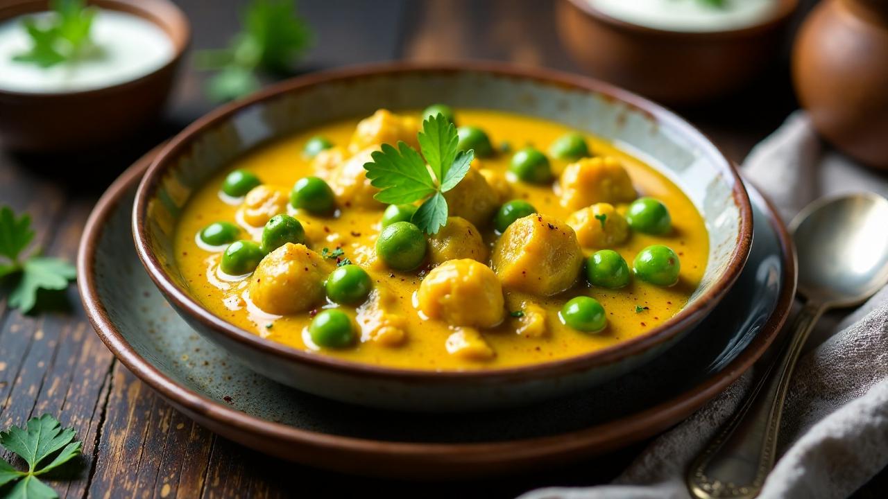 Mughlai-Malai-Mutter (Erbsen-Curry)