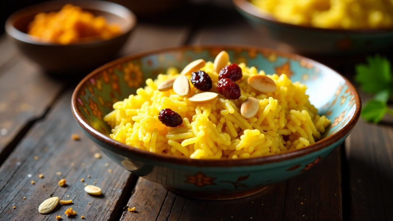 Mughlai-Zarda (Süßer Reis)