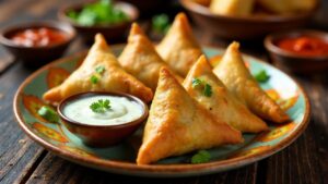 Mughlai Chicken Samosa