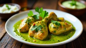 Mughlai Green Chicken