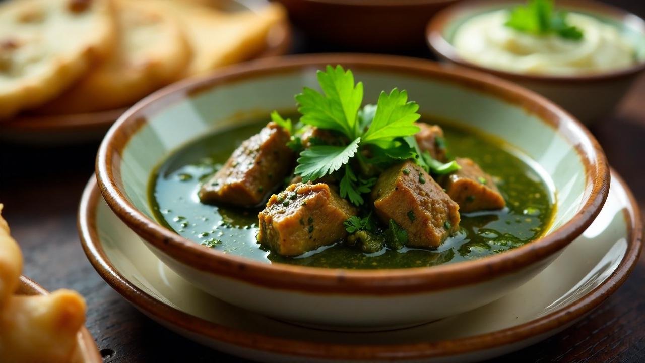 Mughlai Saag-Ghosht