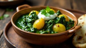 Mughlai Saag Aloo