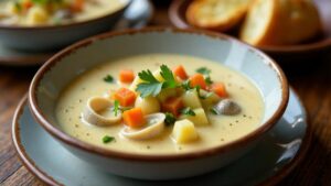 Muschelsuppe aus Vancouver Island