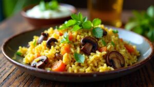 **Mushroom Biryani**