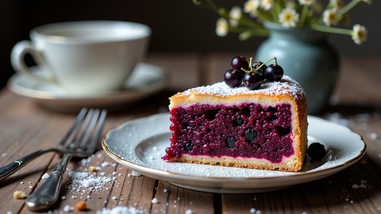 Mustaviinimarjakakku (Schwarze Johannisbeerkuchen)