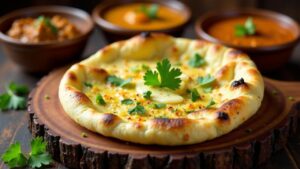 Naan mit Knoblauchbutter