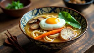 Nabeyaki Udon (Eintopf mit Udon-Nudeln)